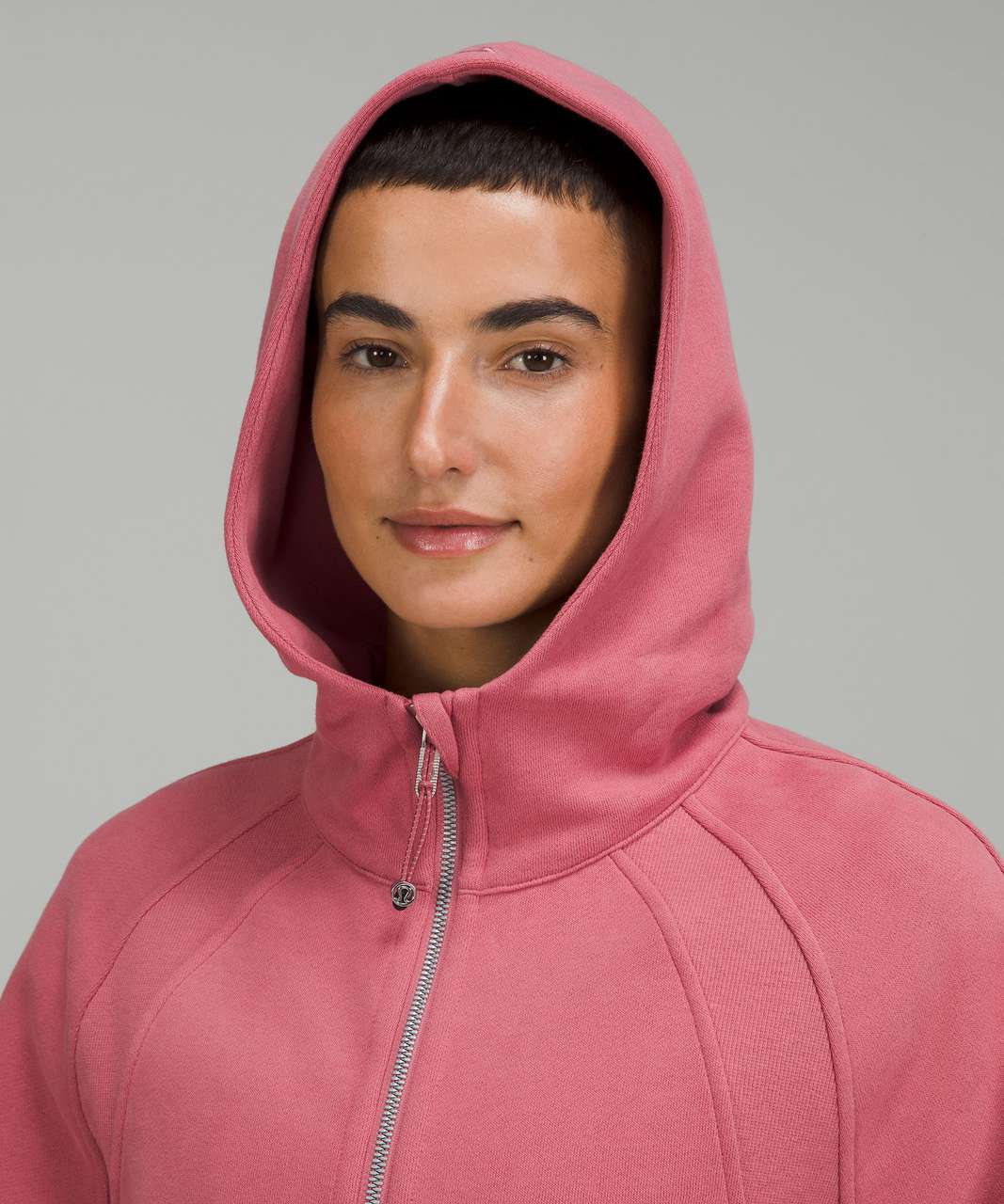 Lululemon Scuba Oversized Half Zip Hoodie Lip Gloss New M/L