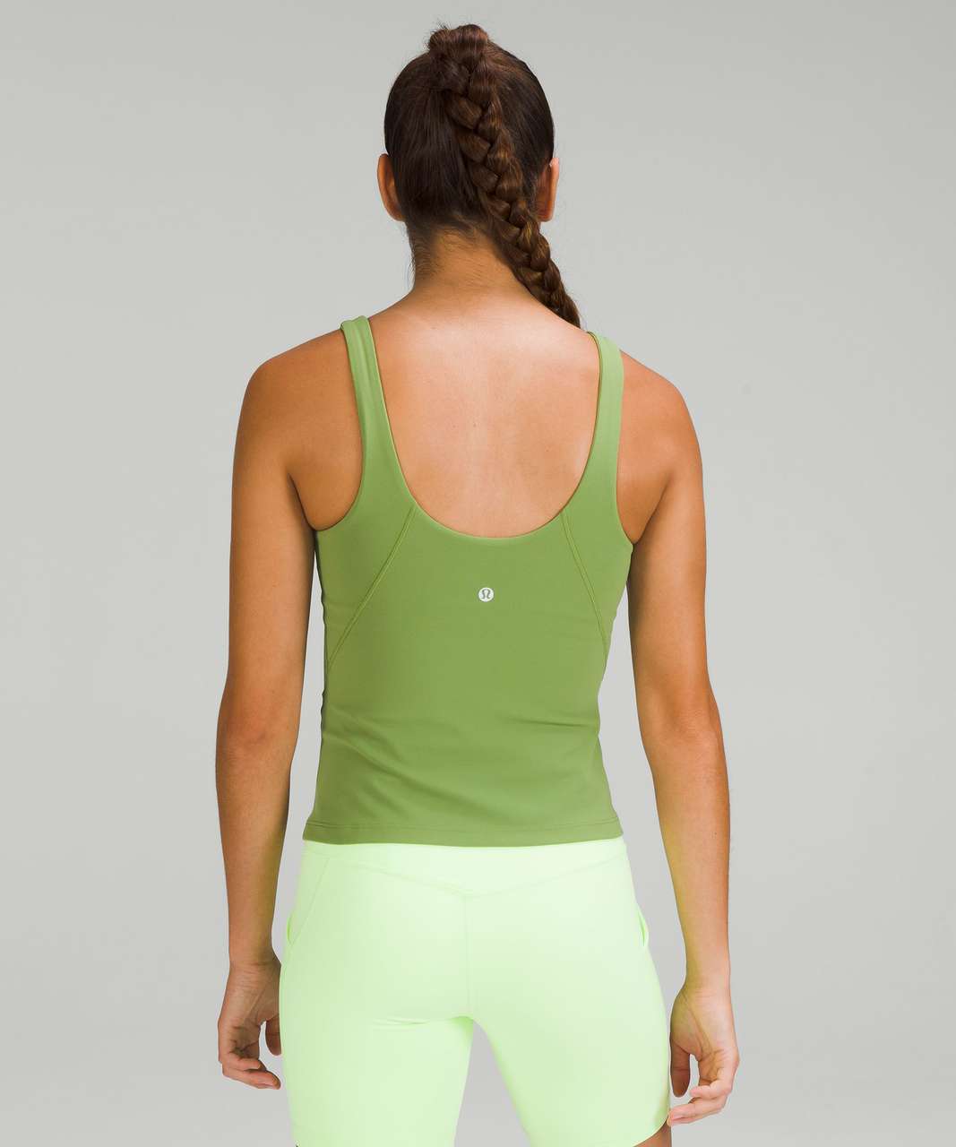 Lululemon Align Waist-Length Tank Top - Green Foliage - lulu fanatics