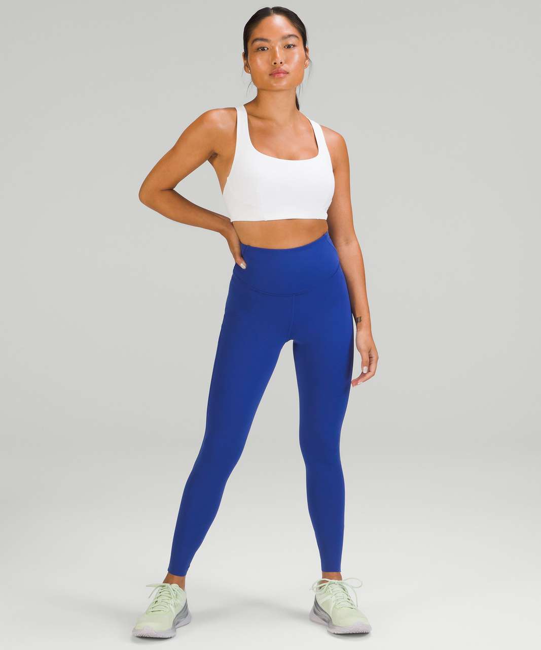 Lululemon Base Pace High-Rise Crop 23 - Blazer Blue Tone - lulu fanatics