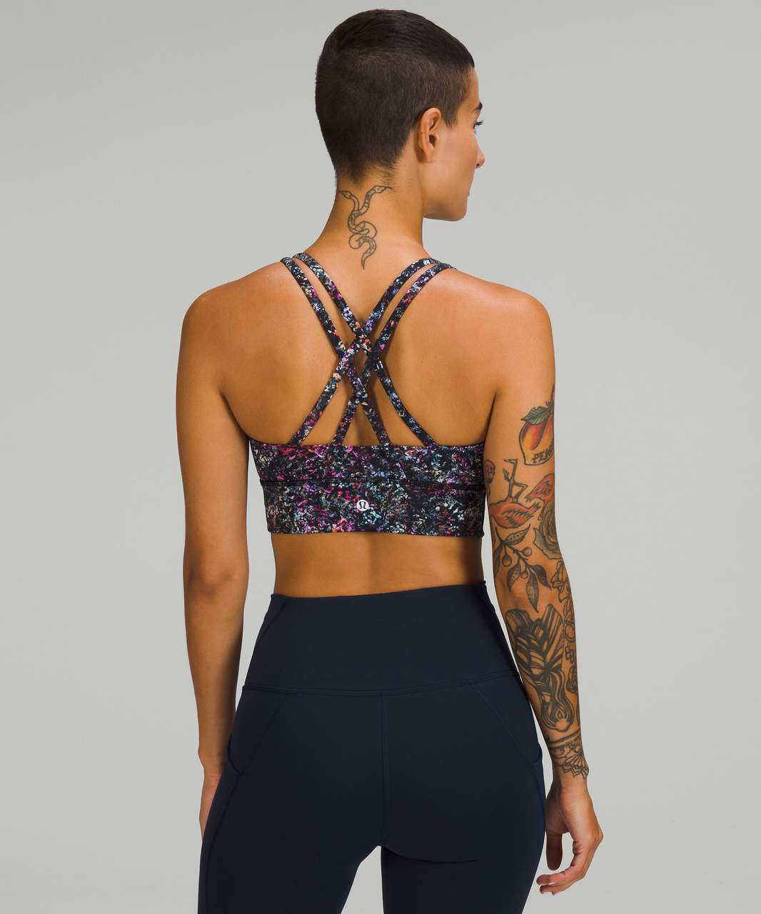 Lululemon Energy Longline Bra *Medium Support, B–D Cups - Floral