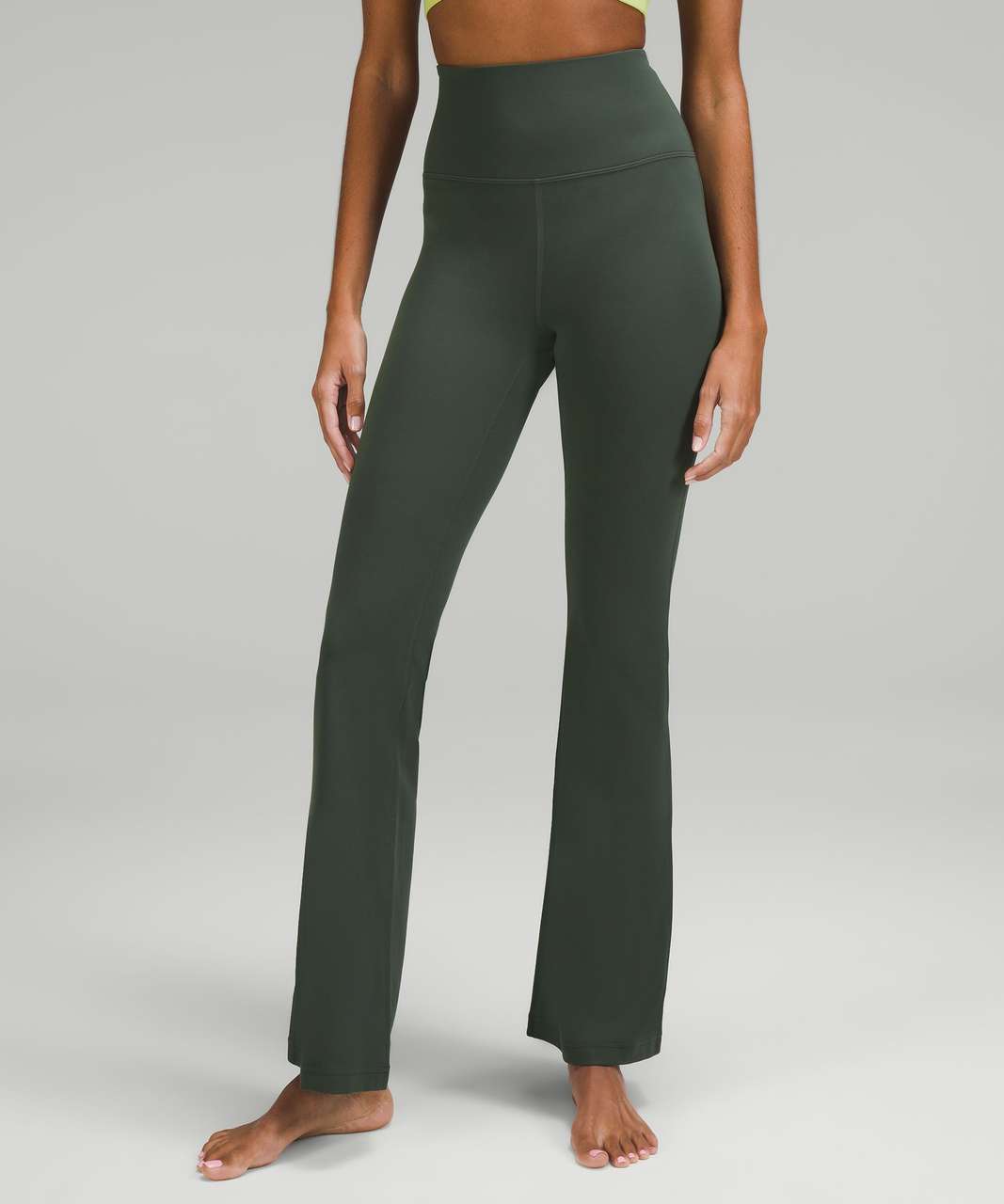 lululemon athletica, Pants & Jumpsuits, Lululemon Groove Superhighrise  Flared Pant Nulu Smoked Spruce