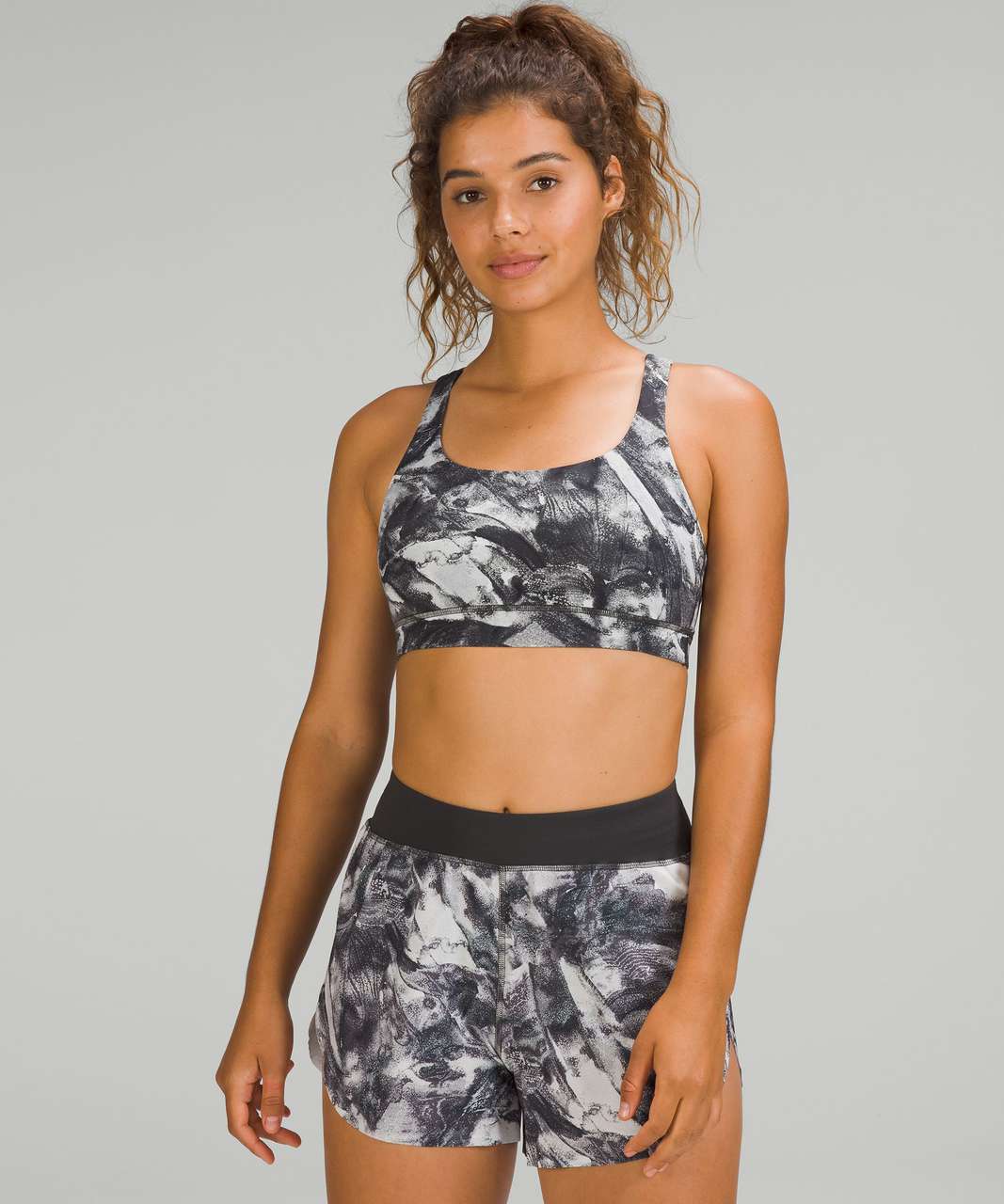 Lululemon Energy Bra *Medium Support, B–D Cups - Take Flight Grey Multi