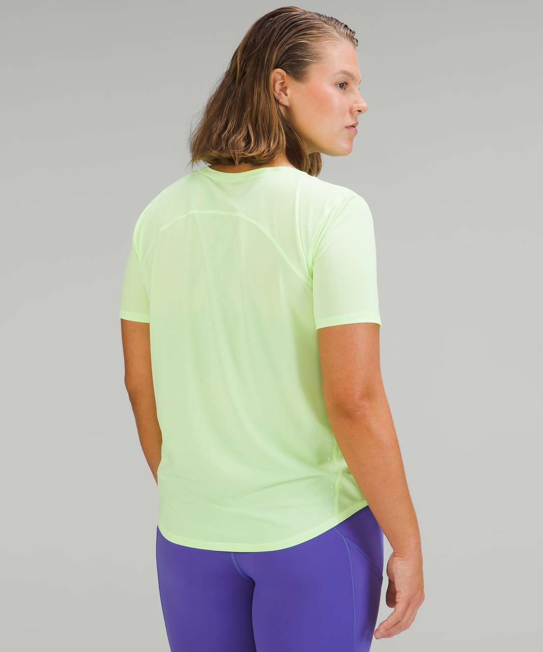 Lululemon High-Neck Running and Training T-Shirt - Faded Zap
