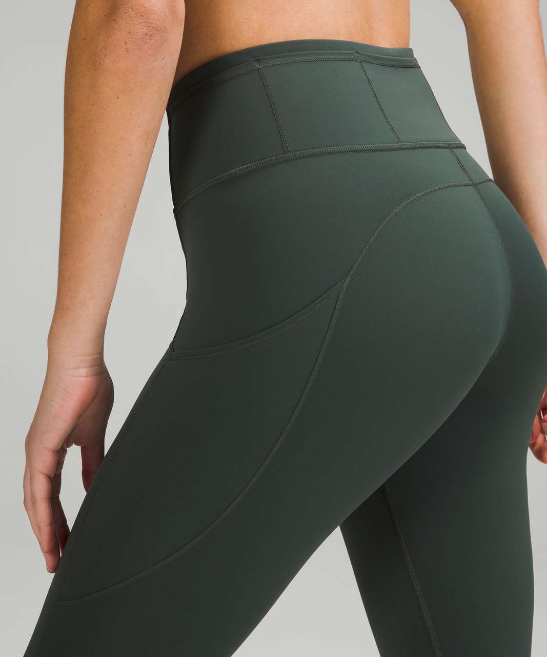 Lululemon Fast and Free High-Rise Crop 19" - Smoked Spruce