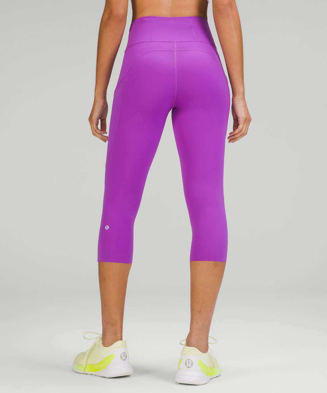 Lululemon Fast and Free High-Rise Crop II 23 *Reflective