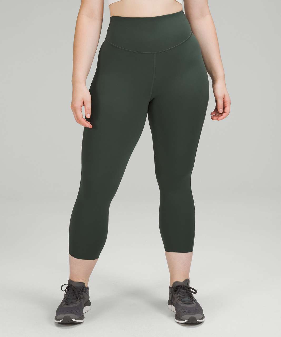 Lululemon Align High-Rise Crop 23 - Rainforest Green - lulu fanatics