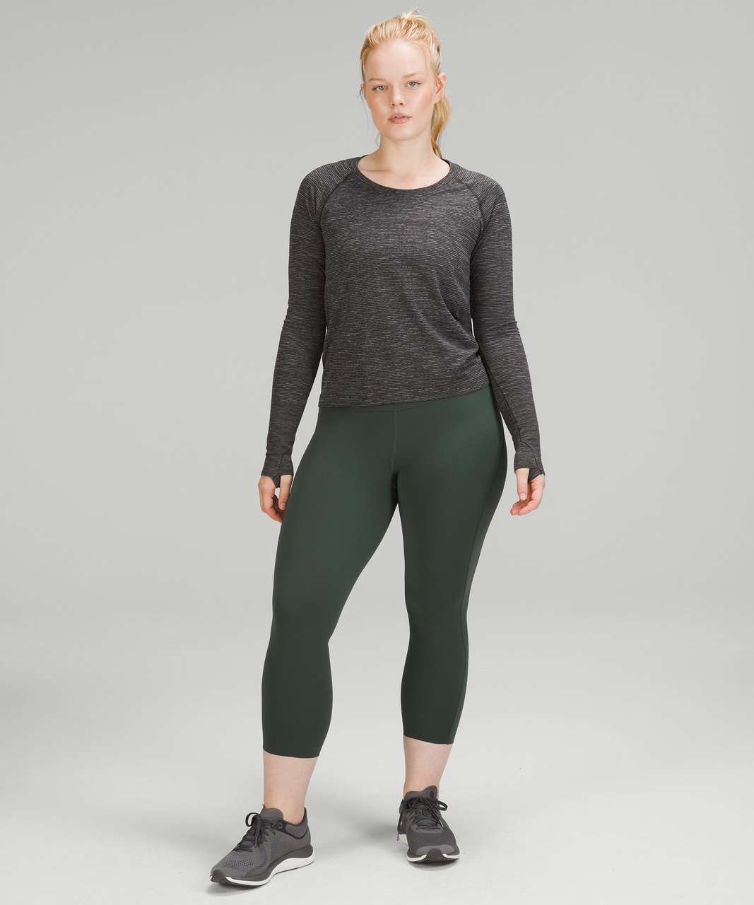 Lululemon Base Pace High-Rise Crop 23" - Smoked Spruce