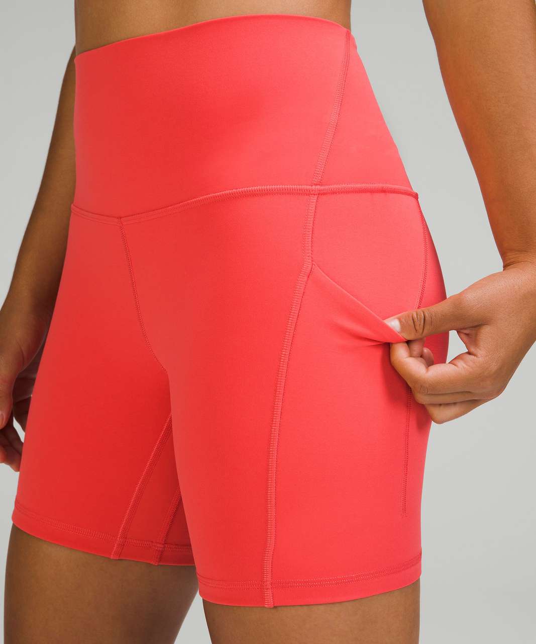 Lululemon Align High-Rise Short with Pockets 6 - Pale Raspberry - lulu  fanatics