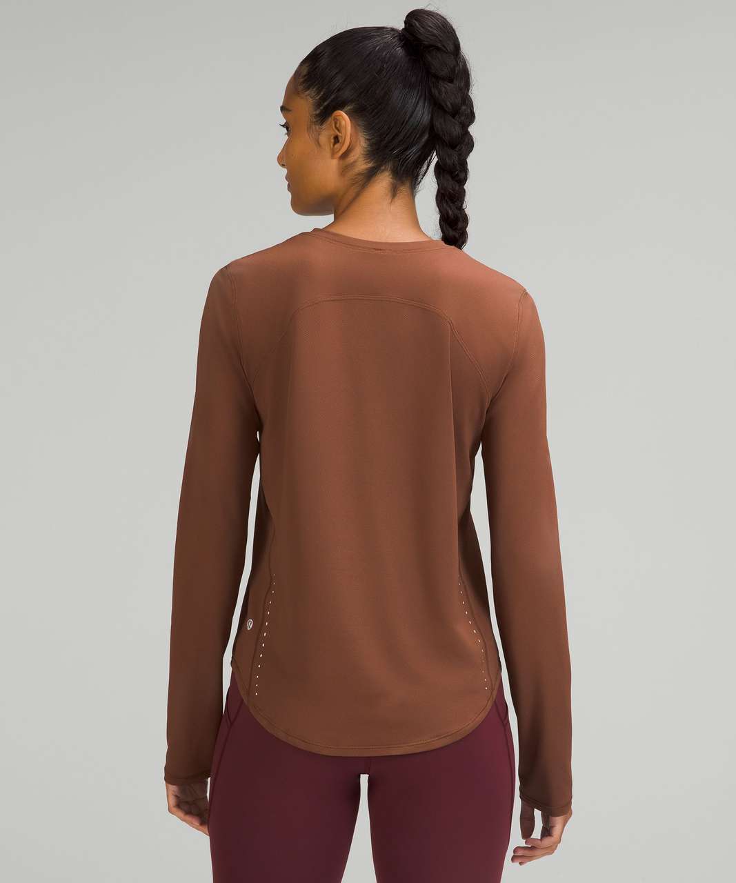 Lululemon The Fundamental Long Sleeve Shirt - New Tide Shibori Date Brown -  lulu fanatics