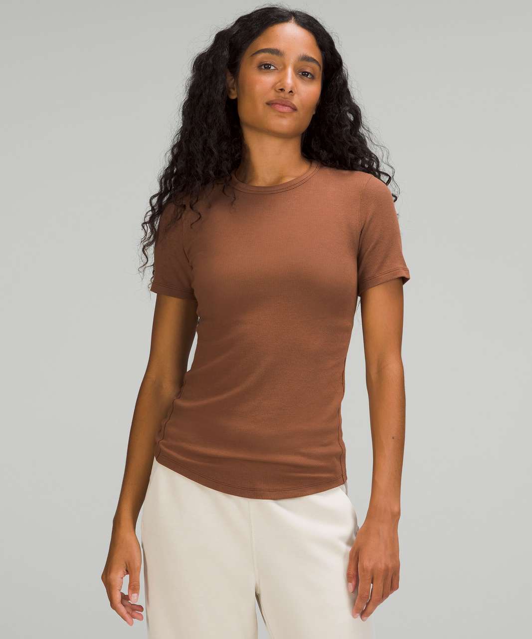 Lululemon Hold Tight Short-Sleeve Shirt - Sable - lulu fanatics