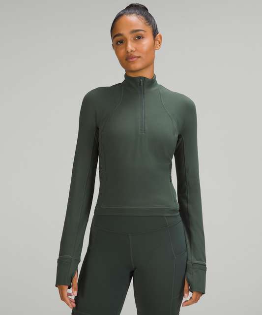 Lululemon Its Rulu Run Cropped Half-Zip - lulu fanatics