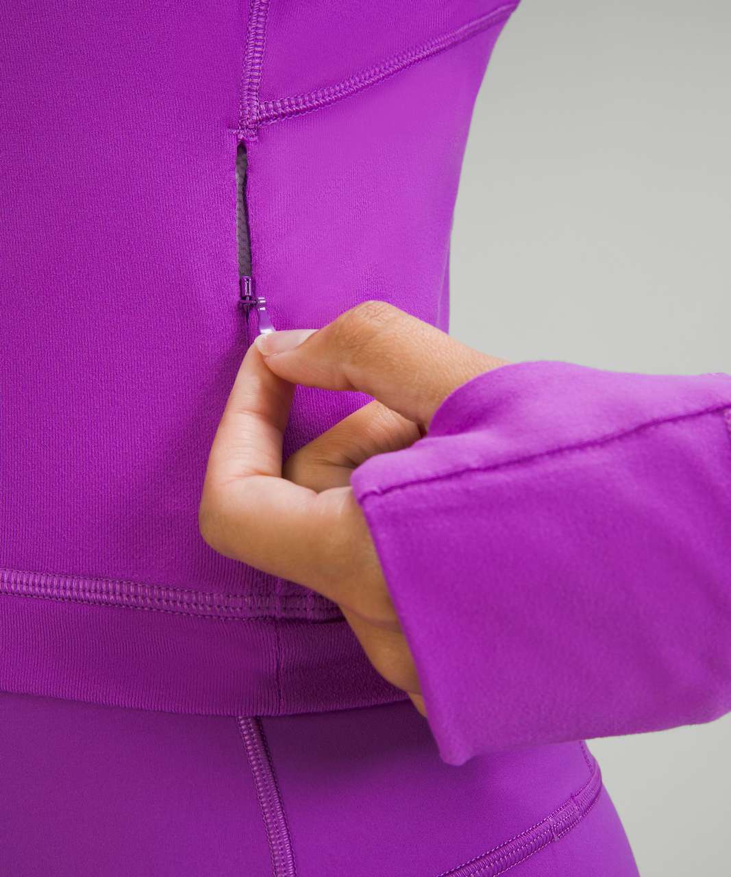 Lululemon Its Rulu Run Cropped Half Zip - Moonlit Magenta - lulu