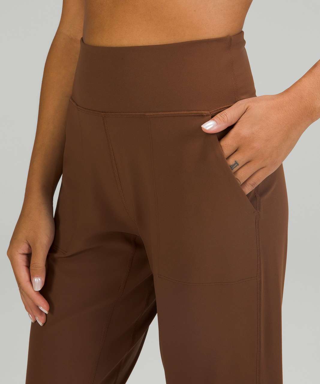 Lululemon Align Super-High-Rise Ribbed-Waist Jogger - Carob Brown