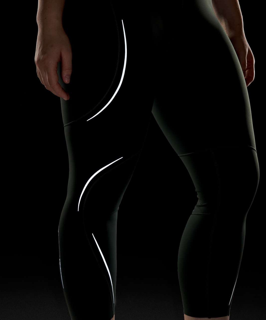 Lululemon Base Pace High-Rise Reflective Tight 25 - Smoked Spruce - lulu  fanatics