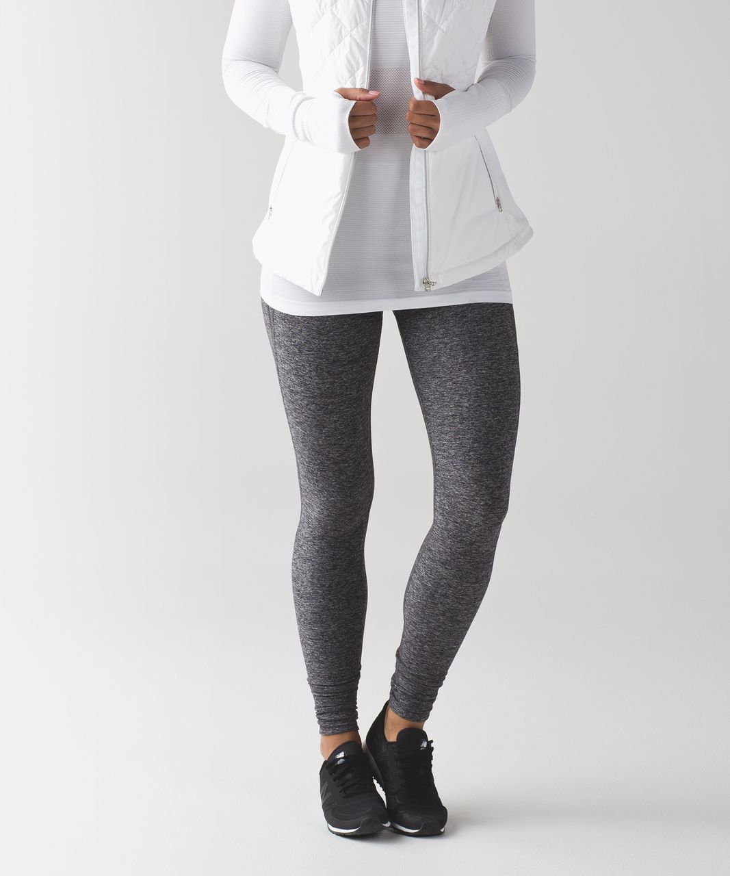 Lululemon Rush Hour Tight - Heathered Black