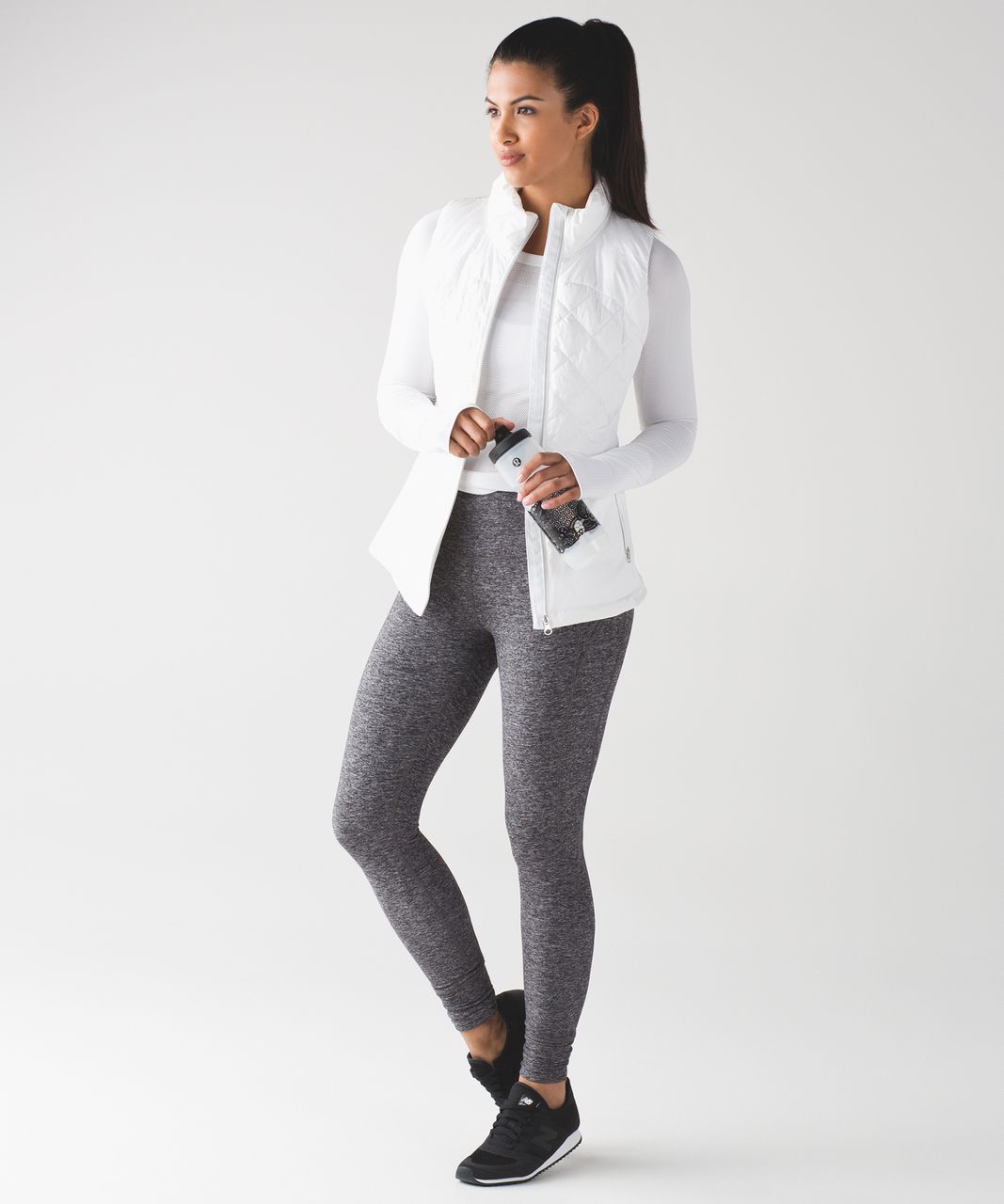 Lululemon Rush Hour Tight - Heathered Black