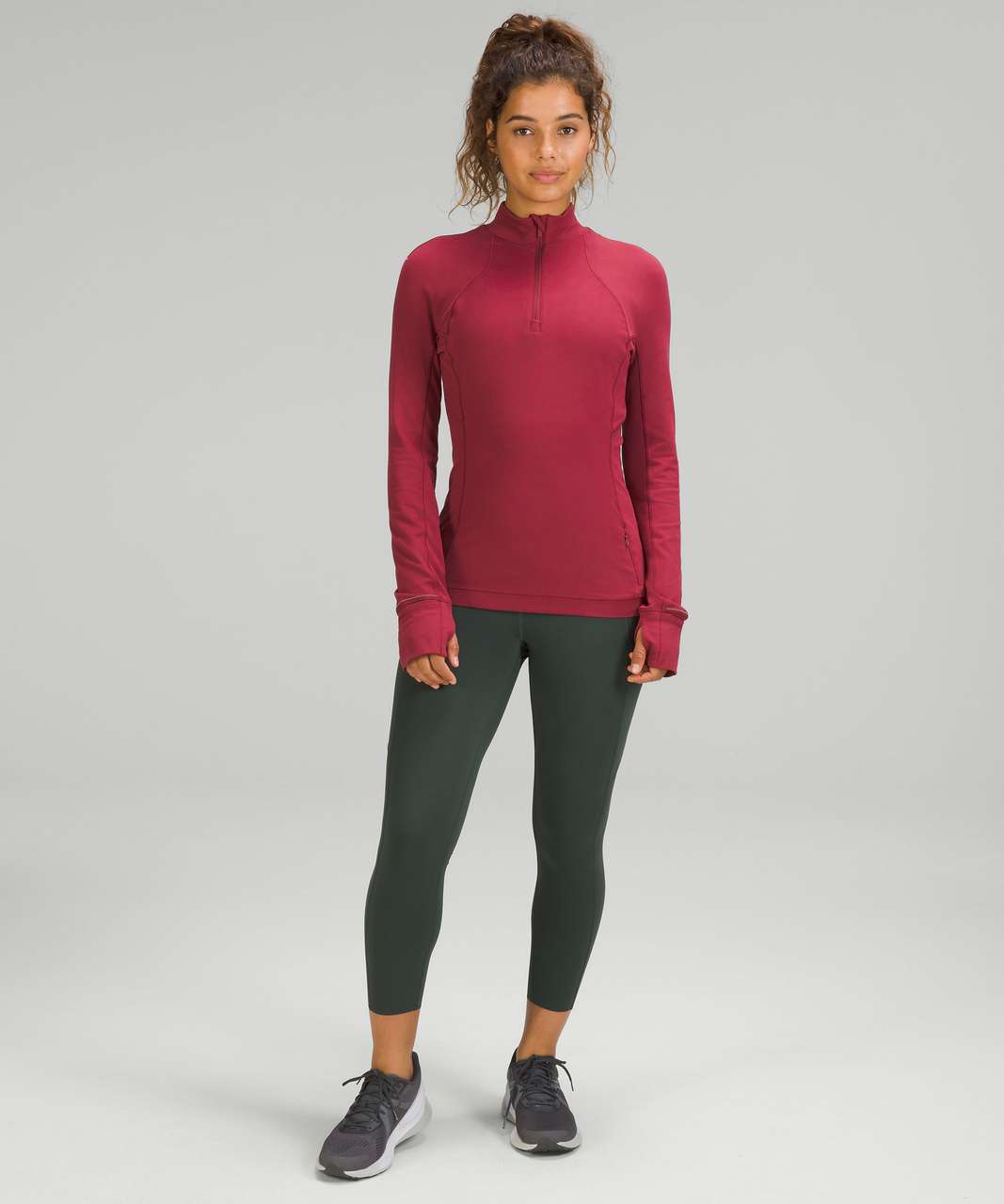 Lululemon Its Rulu Run Half Zip - Mulled Wine - lulu fanatics