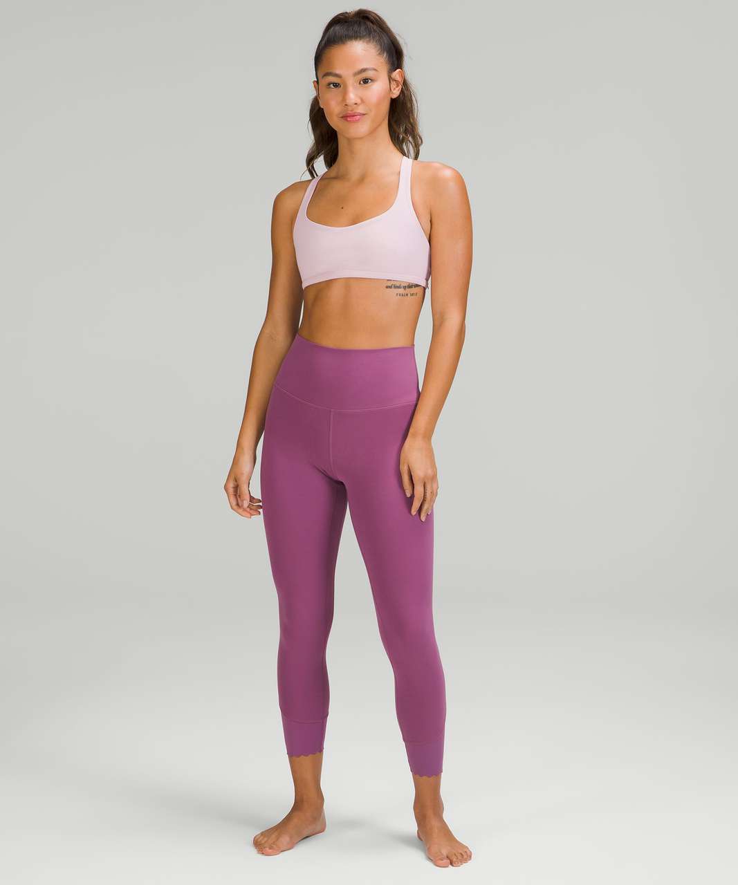 Lululemon Free to Be Ribbed Bra - Wild *Light Support, A/B Cup - Pink Peony  - lulu fanatics