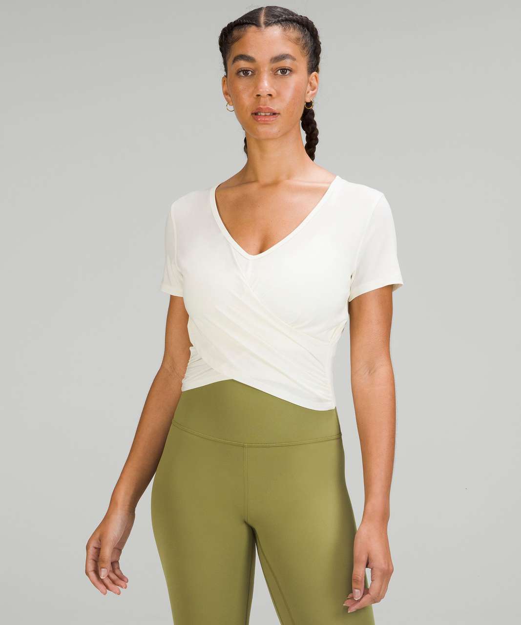 Lululemon Modal-Blend Yoga Short Sleeve Shirt - Lemon Sorbet - lulu fanatics