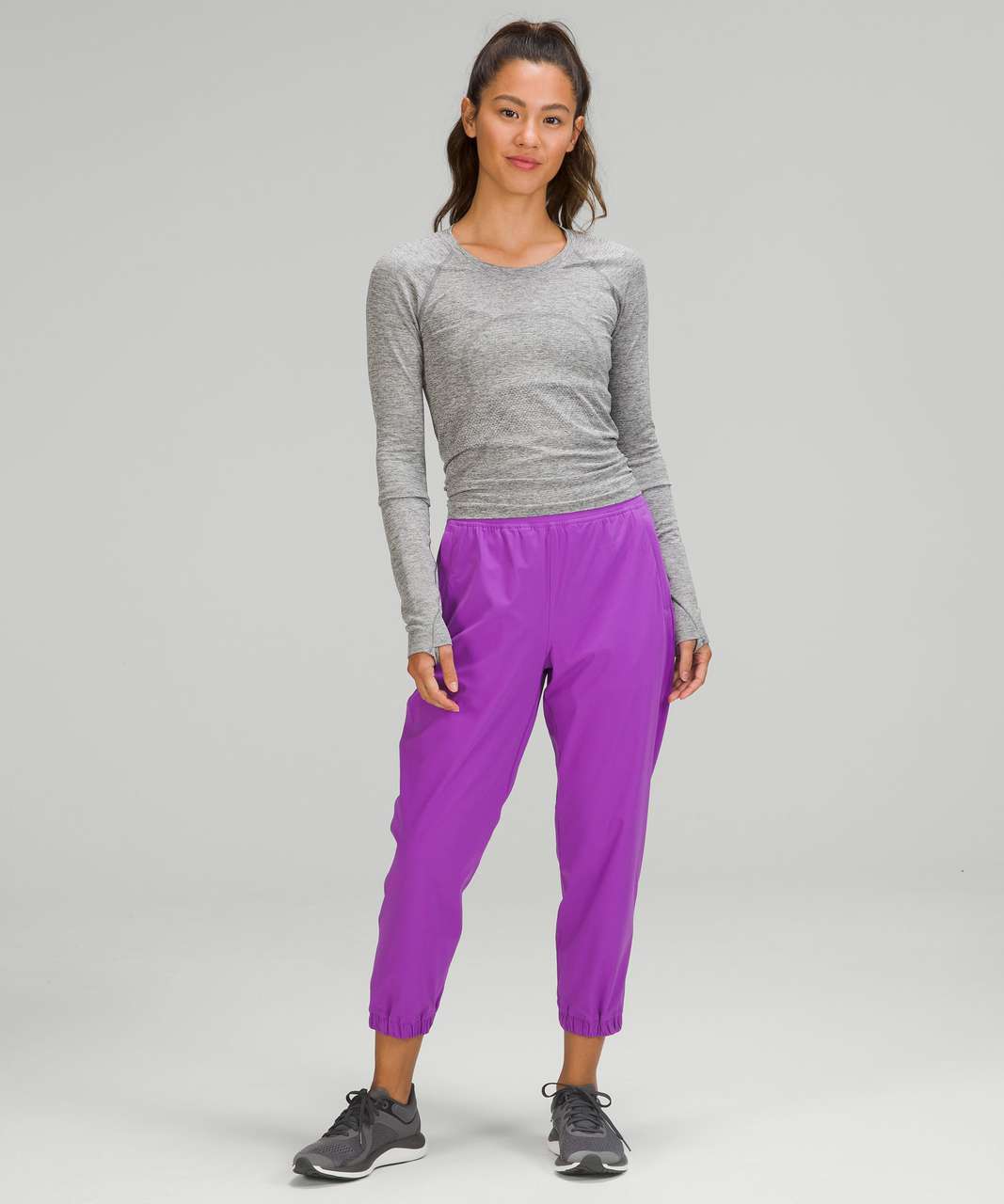 Lululemon Adapted State High-rise Cropped Joggers - Moonlit Magenta