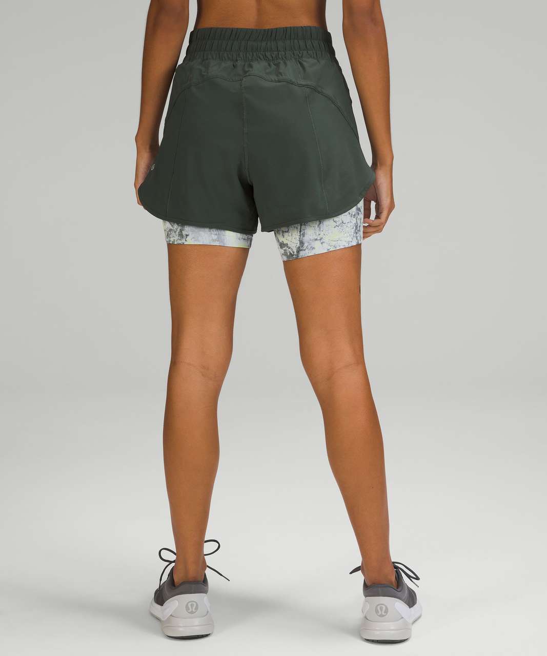 Lululemon Track That 2-in-1 High-Rise Short 6" - Smoked Spruce / Cinder Grain Smoked Spruce Multi