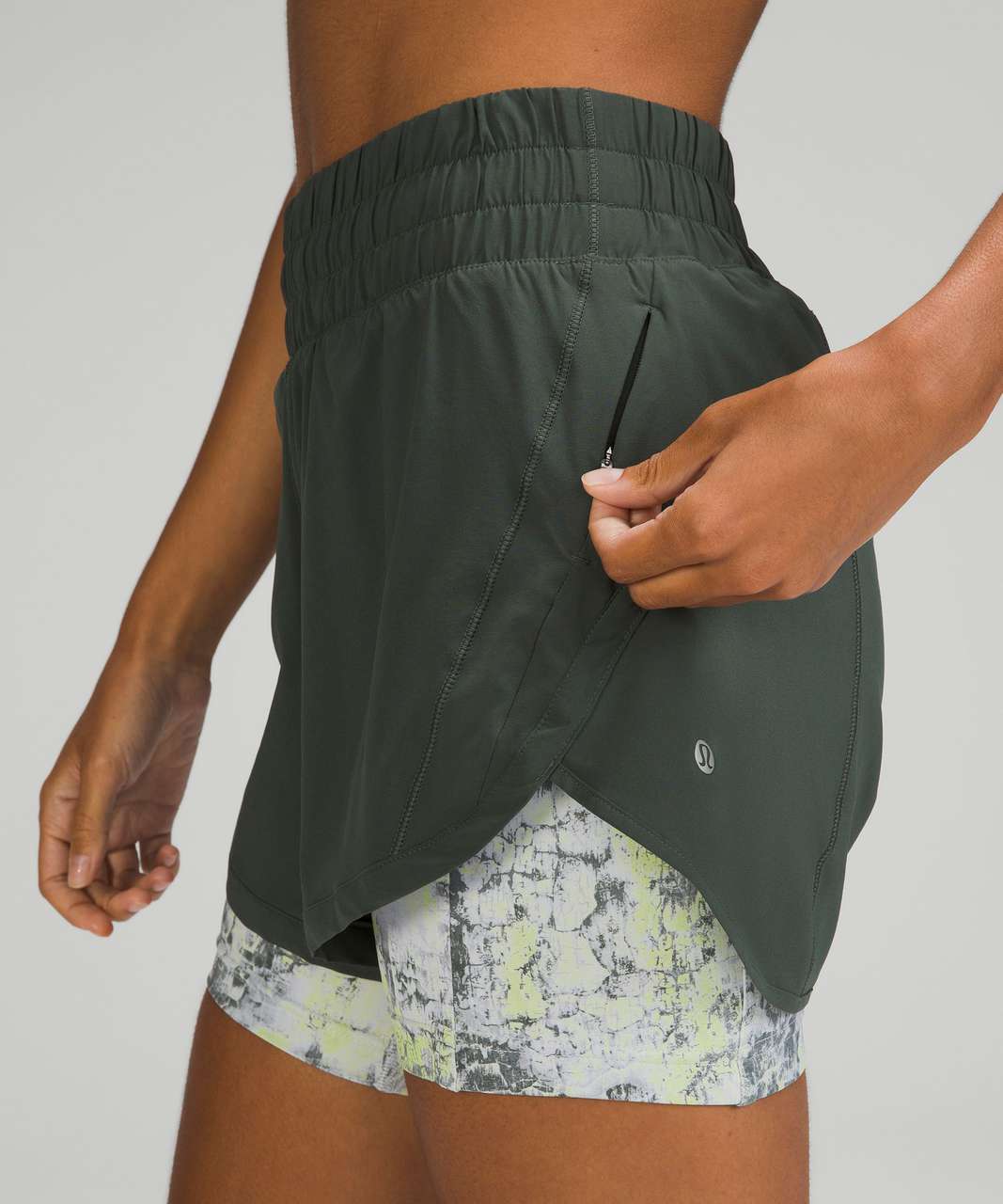 Lululemon Track That 2-in-1 High-Rise Short 6 - Black - lulu fanatics