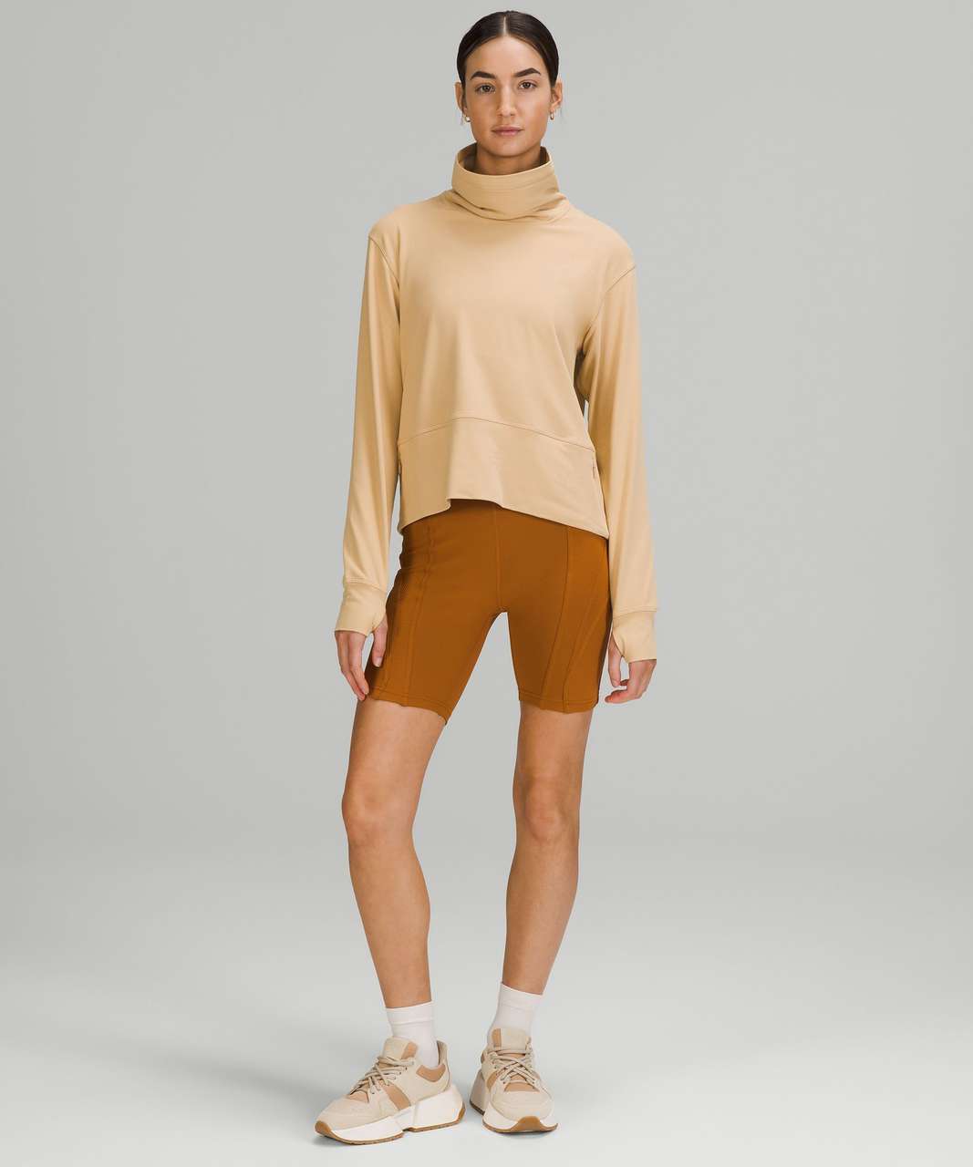 Lululemon Ready to Rulu Pullover - Pecan Tan - lulu fanatics