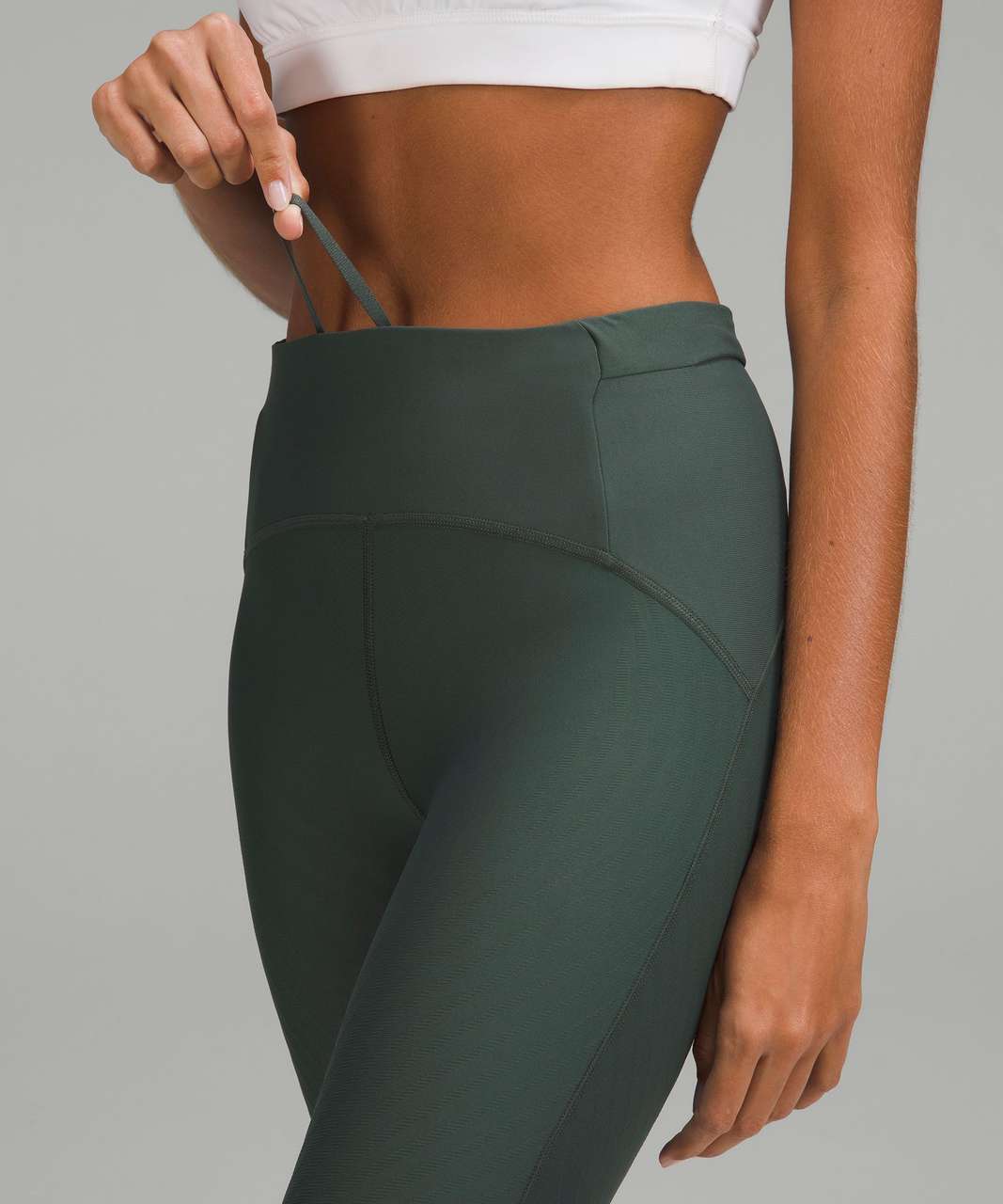 Lululemon SenseKnit High-Rise Running Crop 23" - Smoked Spruce