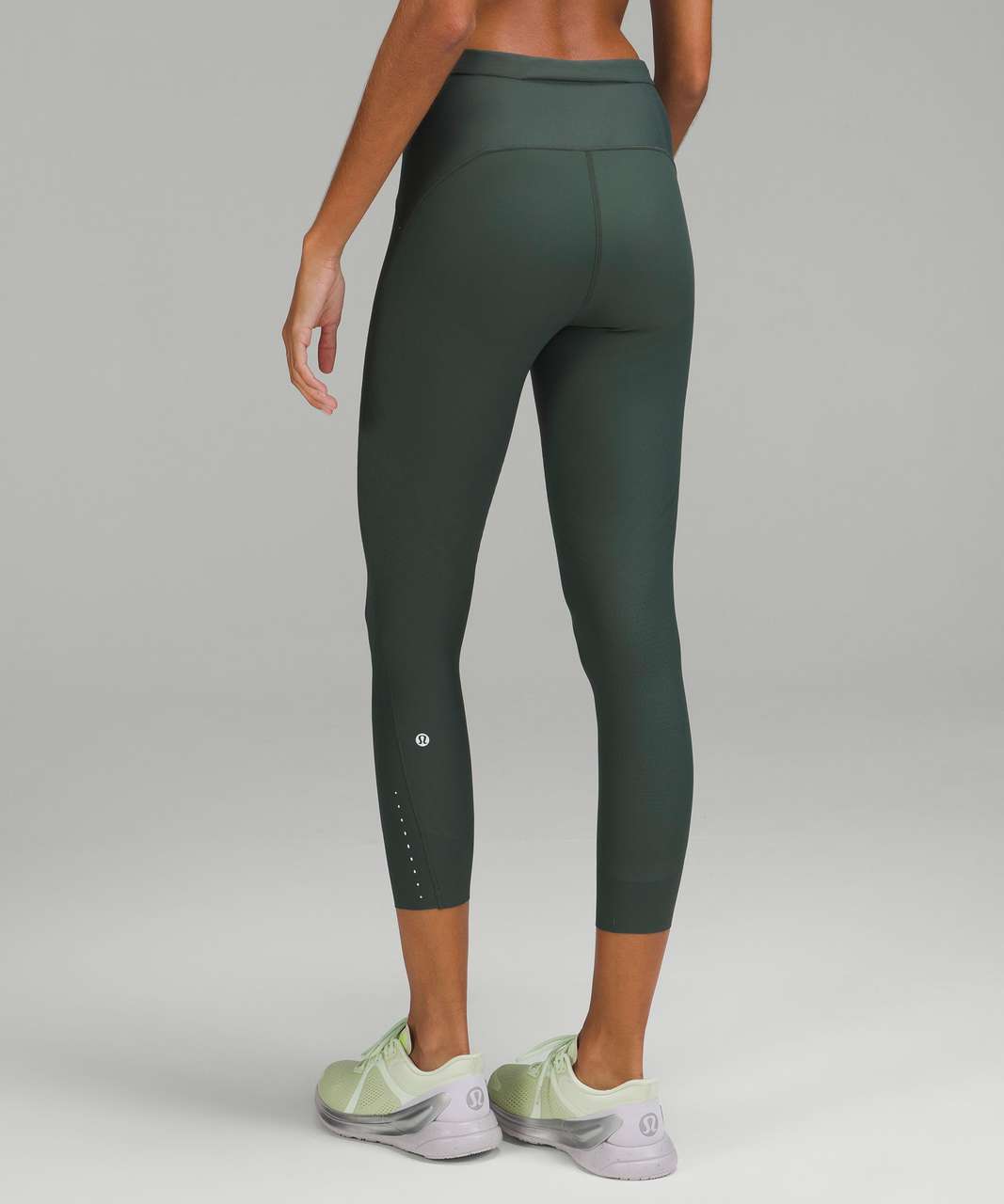 Lululemon Senseknit High-rise Running Crop 23 In Rhino Grey