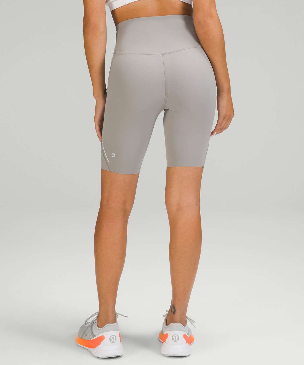 Lululemon Base Pace High-Rise Reflective Short 8 - Gull Grey - lulu  fanatics