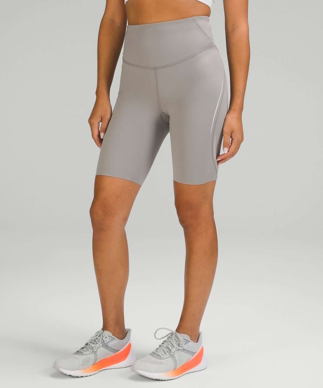 Lululemon Base Pace High-Rise Reflective Short 8" - Gull Grey