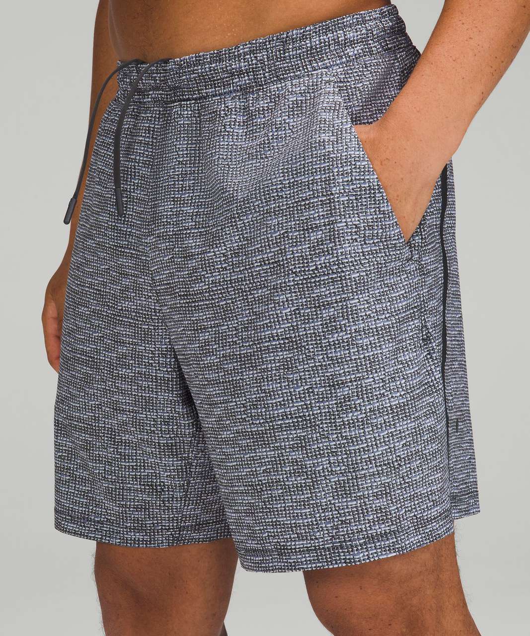 Lululemon Pace Breaker Linerless Short 7" - Fractured Grid Duo Peri Purple Multi