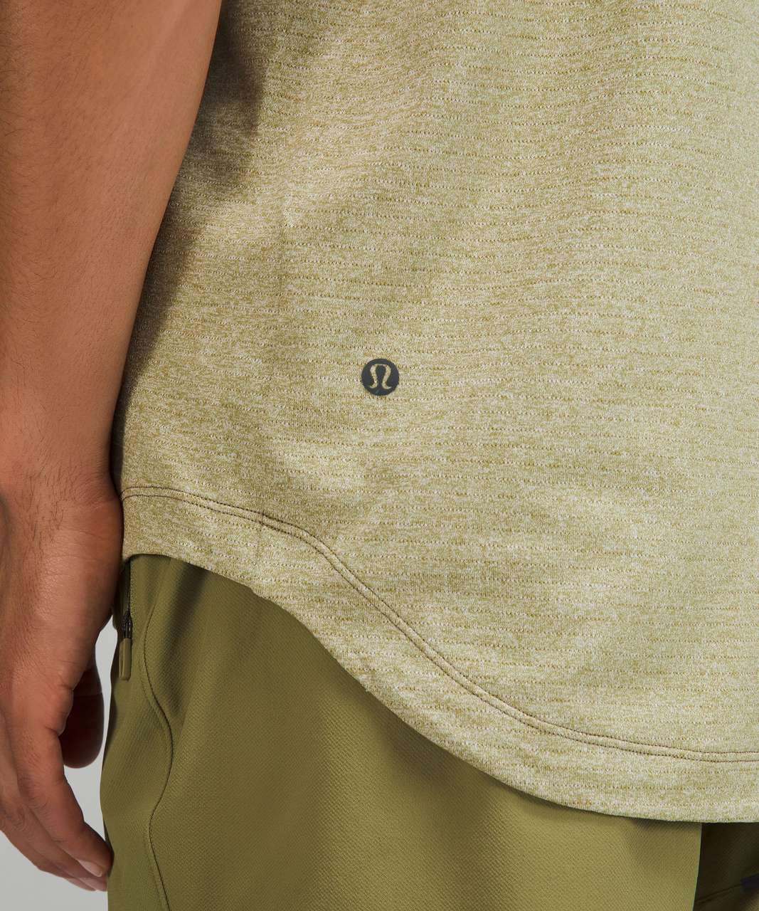 Lululemon Drysense Training Short Sleeve Shirt - Heathered Bronze Green