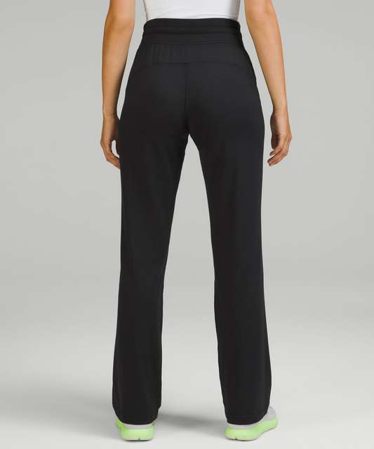 Lululemon City Sleek 5 Pocket Wide-Leg High-Rise Pant *Light Utilitech -  Black - lulu fanatics