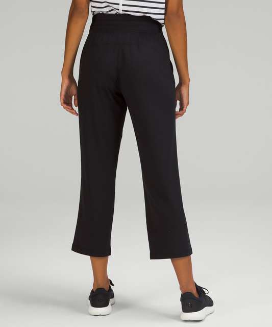 Lululemon Wide-Leg High Rise Crop 19 - Black - lulu fanatics