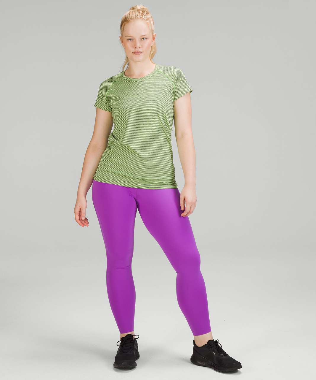 Lululemon Run: Swiftly Tech Short Sleeve in Faded Zap