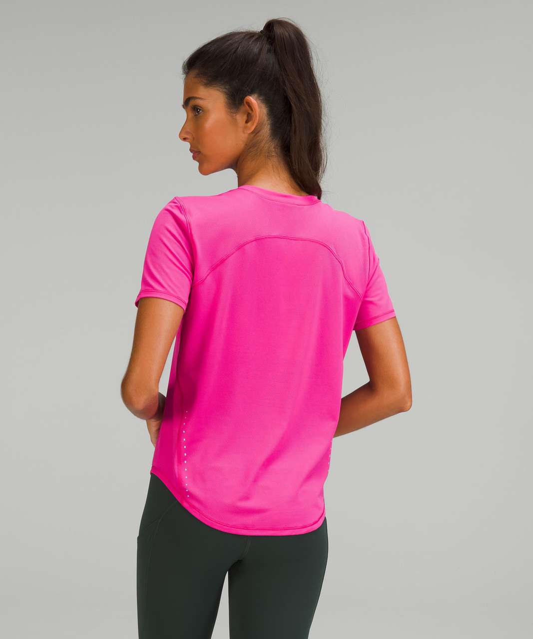 Lululemon High-Neck Running and Training T-Shirt - Sonic Pink (First Release)