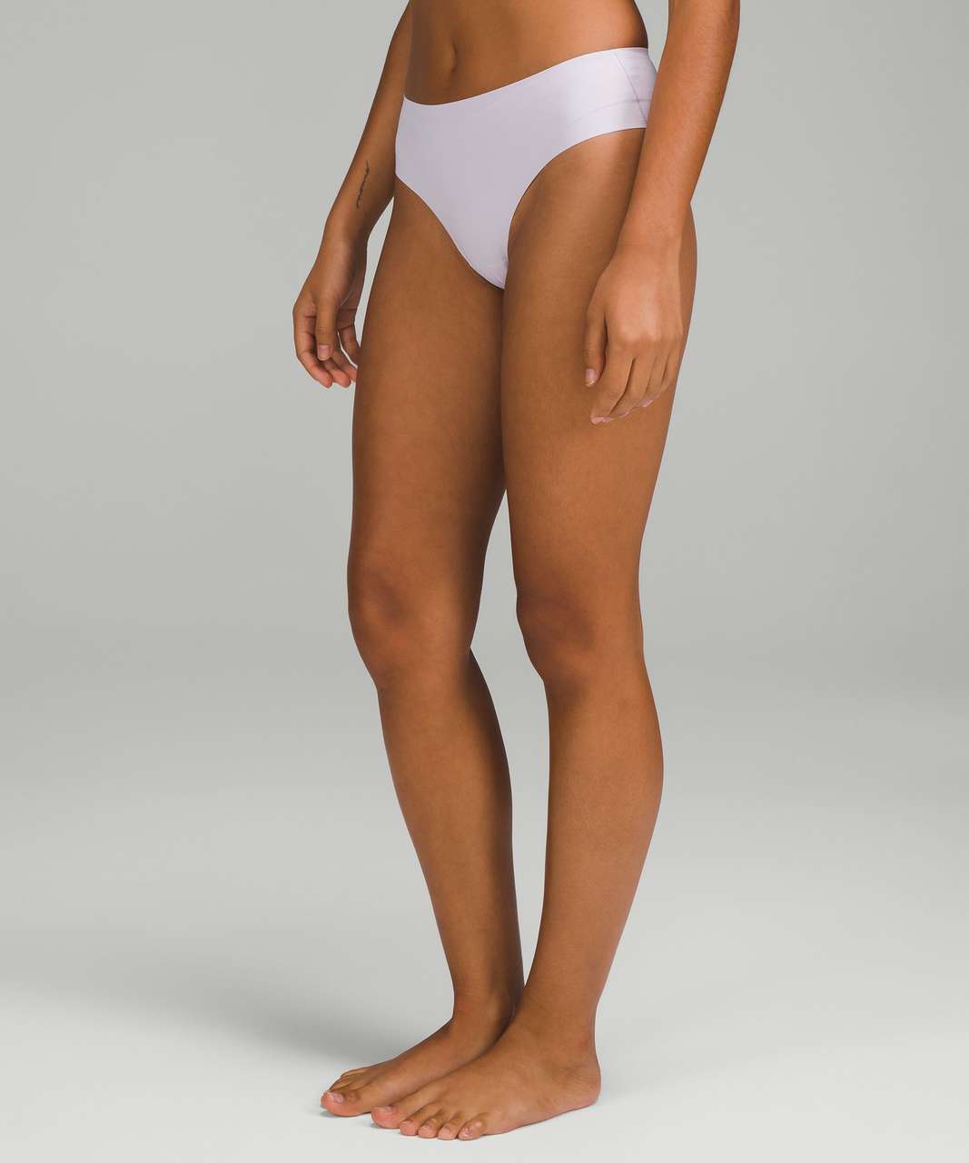 Lululemon InvisiWear Mid-Rise Thong Underwear - Pale Linen - lulu fanatics