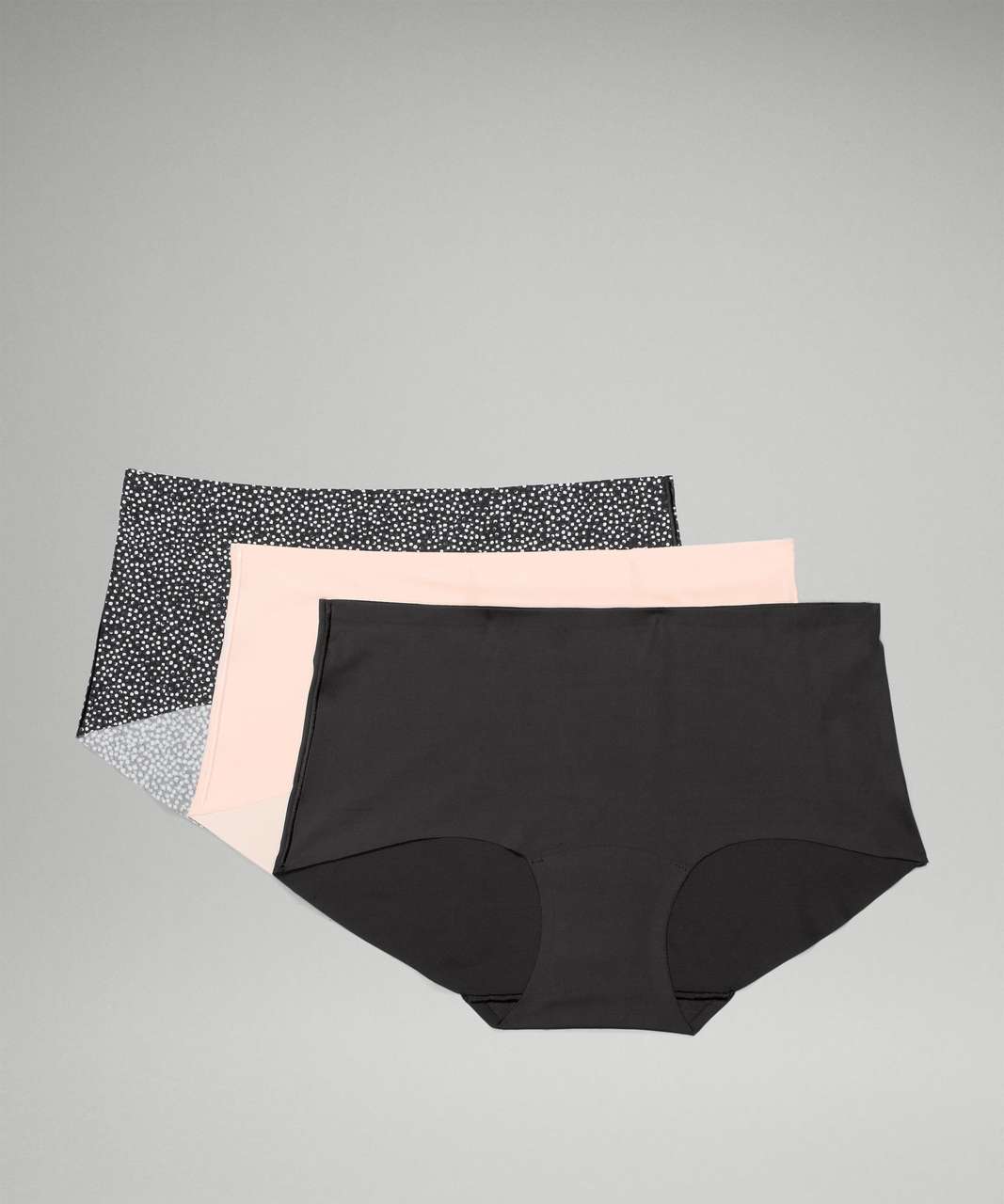 Lululemon InvisiWear Mid-Rise Boyshort Underwear 3 Pack - Black