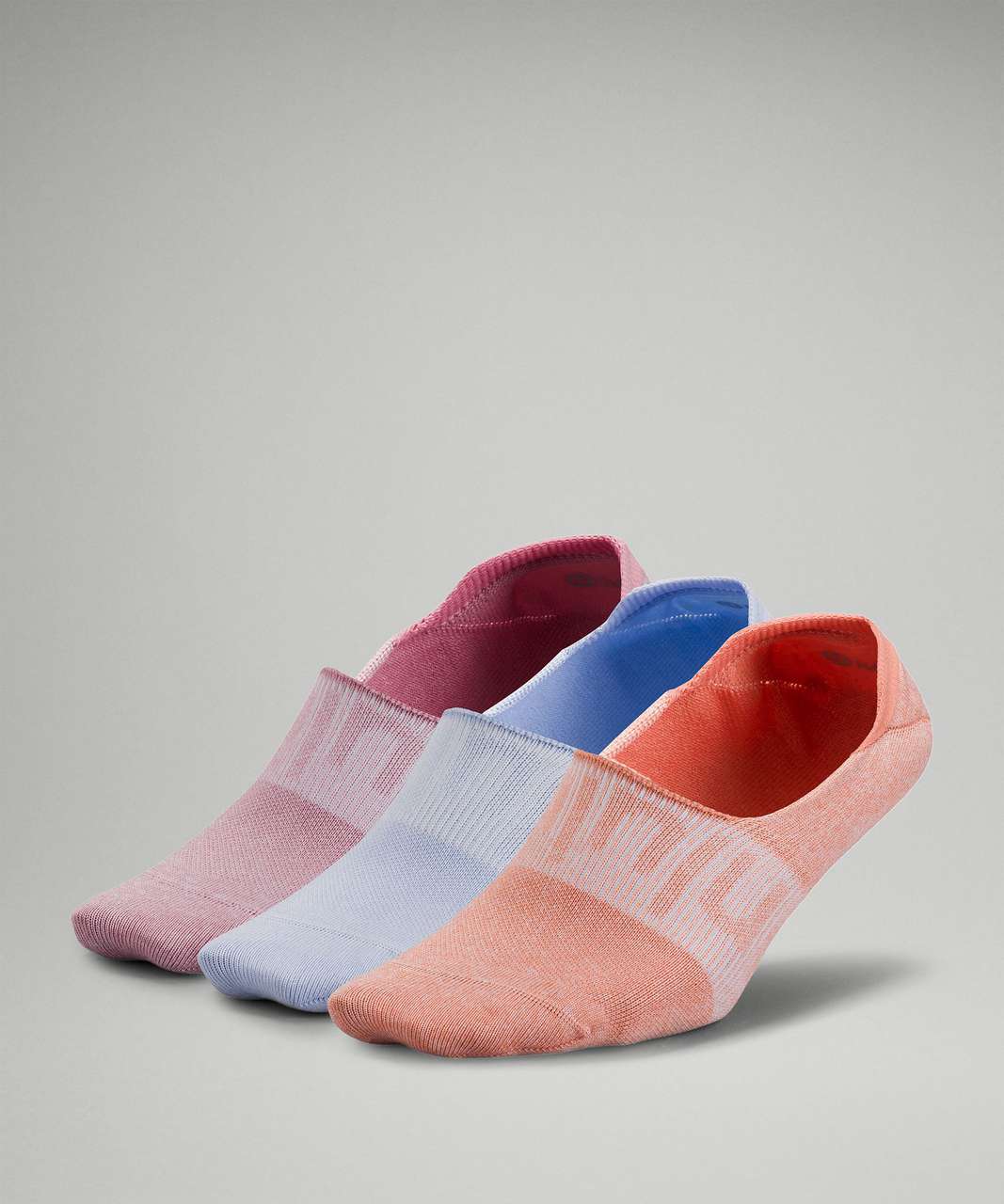 Lululemon Daily Stride No-Show Sock 3 Pack - Pink Taupe / Blue Linen / Pink Savannah