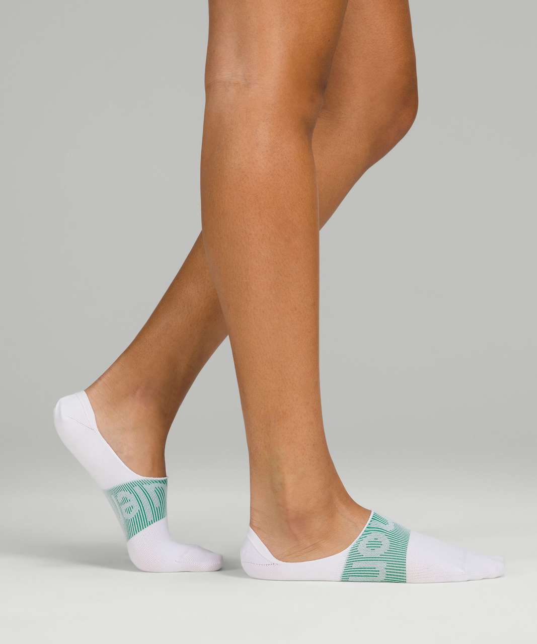 Lululemon Daily Stride No-Show Sock 3 Pack - Emerald Ice / Blue Nile / Pink Blossom