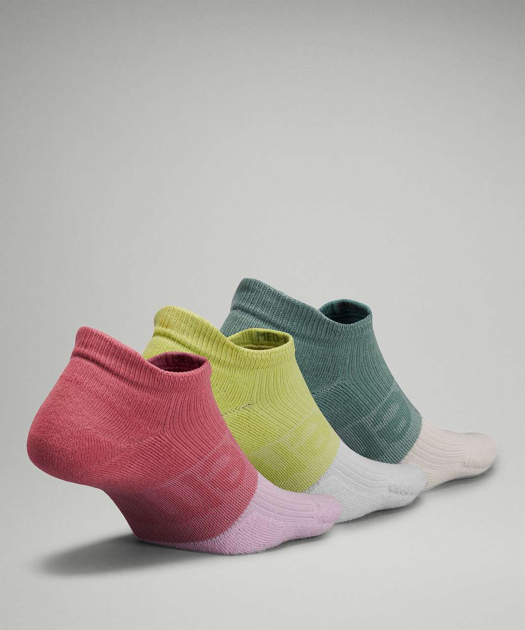 Lululemon Daily Stride Low-Ankle Sock 3 Pack *Multi-Colour - Brier Rose / Wasabi / Tidewater Teal