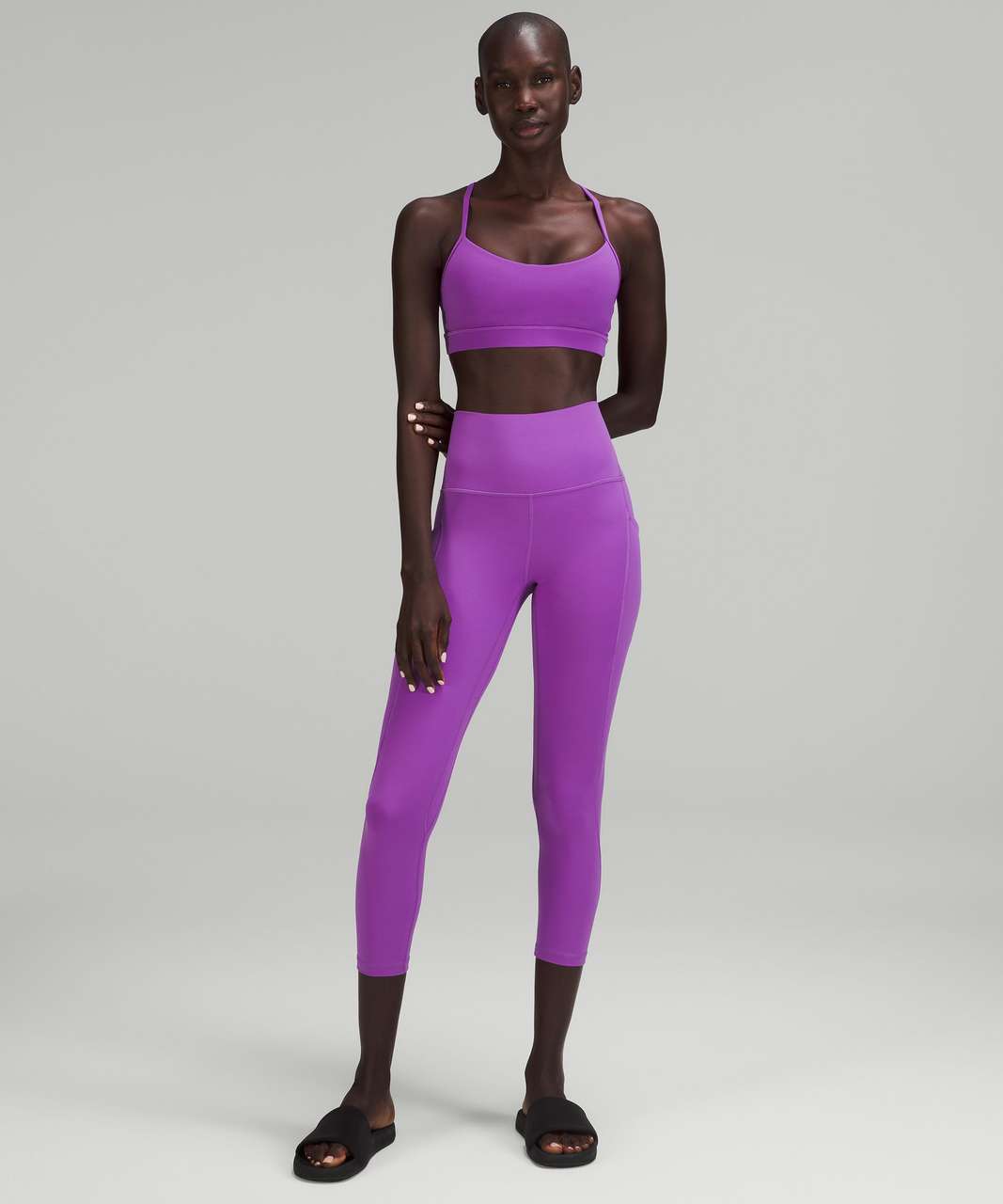 Lululemon Flow Y Nulu Bra *Light Support, A–C Cups - Moonlit Magenta ...