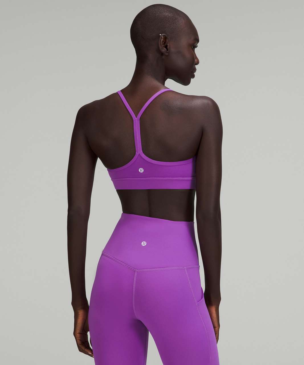 Lululemon Flow Y Nulu Bra *Light Support, A–C Cups - Moonlit Magenta - lulu  fanatics