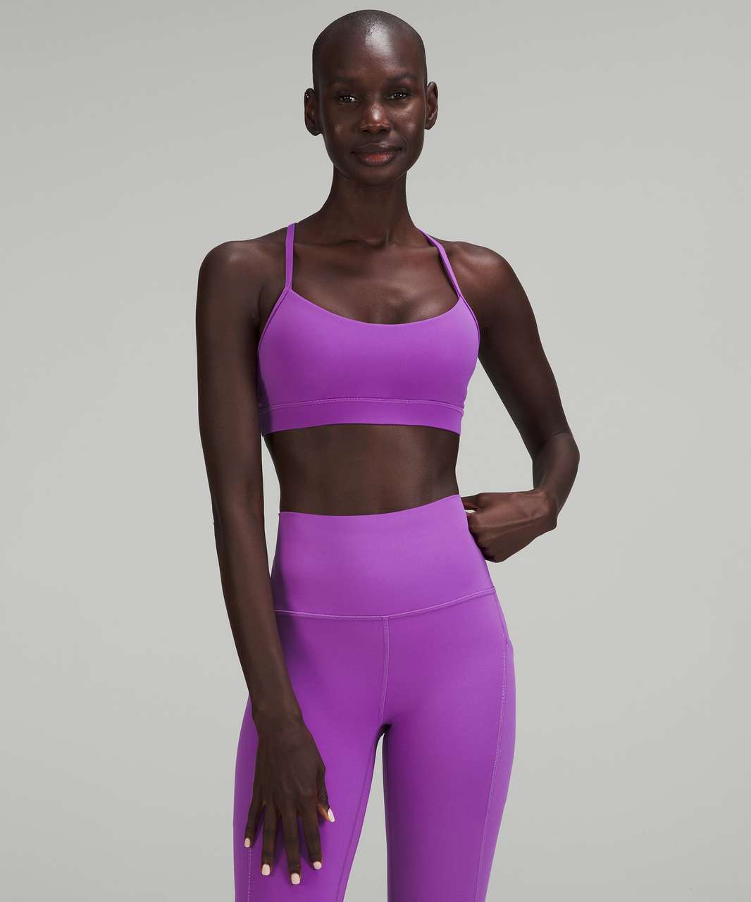 Lululemon Flow Y Nulu Bra *Light Support, A–C Cups - Moonlit Magenta ...