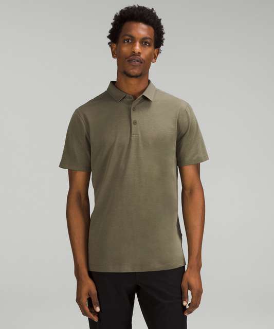 Lululemon Evolution Short Sleeve Polo Shirt *Pique Fabric - Heathered ...