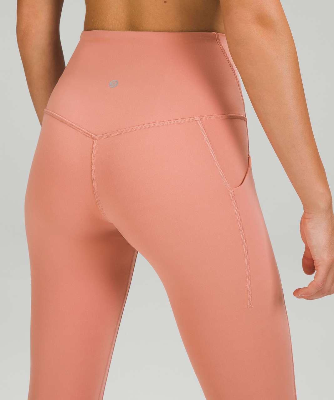 Womens Lululemon Size 8 Align HR Crop pant 23” Pink PKPI Nulu Tight Soft