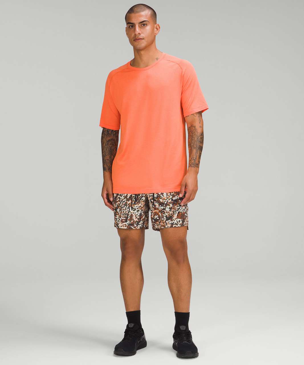 Lululemon License To Train Short 7 *elite In Orange