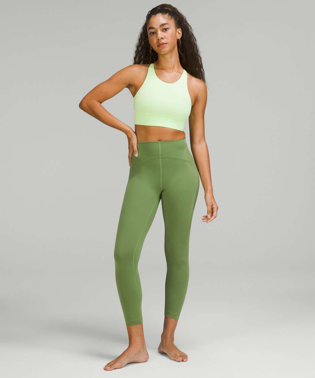 Lululemon Size 6 Instill HR Tight 25 Bronze Green BRZG