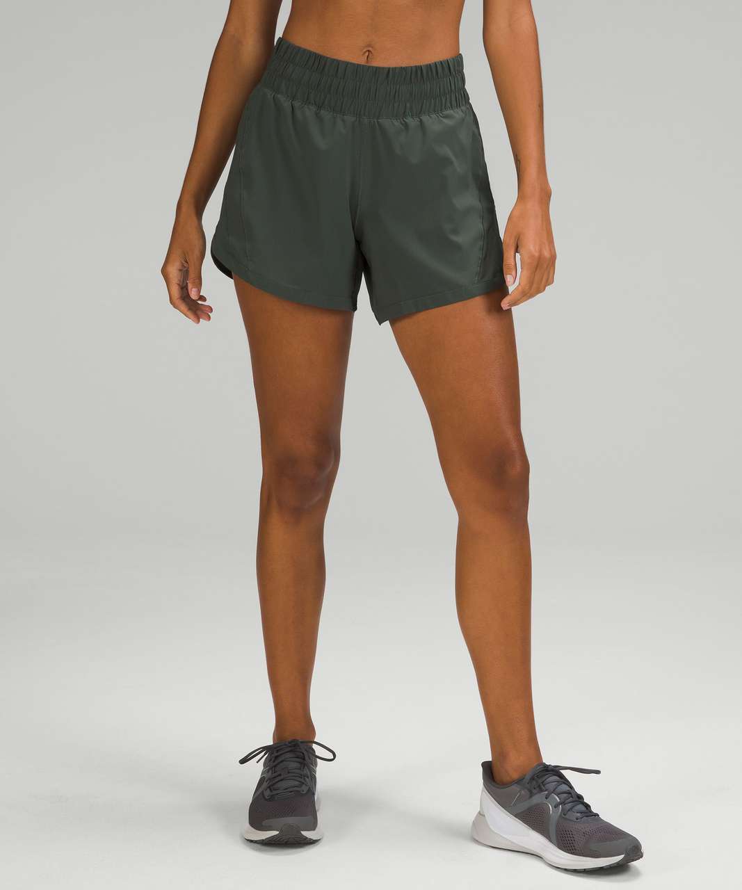 Lululemon Track That Mid-Rise Lined Short 5" - Smoked Spruce